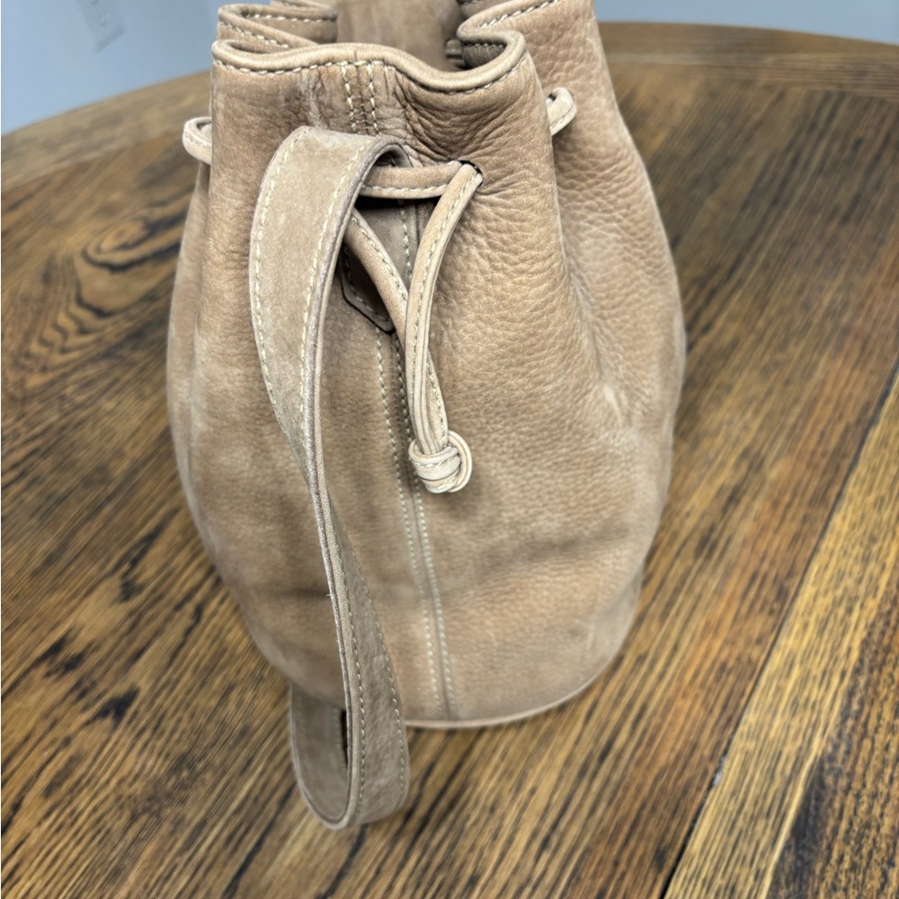 Coach Tan Drawstring Bucket Shoulder Bag - Picture 9 of 9